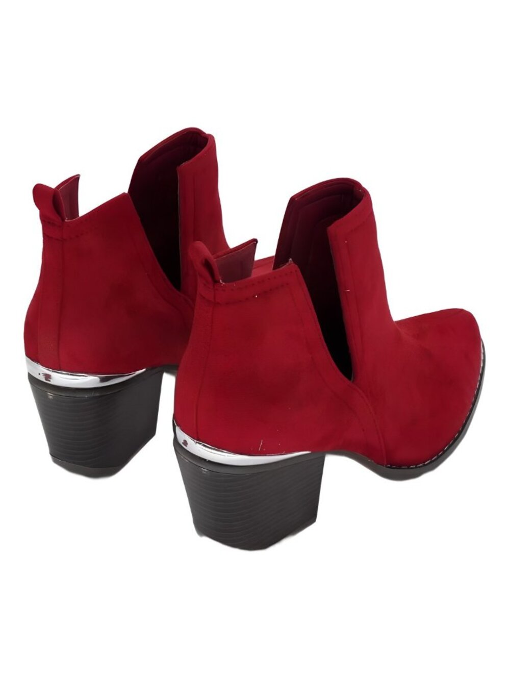 Journee Collection Womens Issla Bootie Red Size 8M - Picture 3 of 6